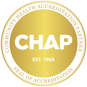 CHAP Accredited - Community Health Accreditation Partner seal